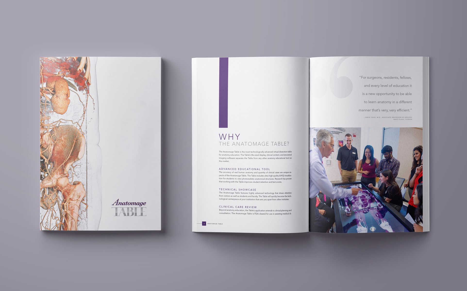 B.SIGN - Progettazione brochure Anatomage
